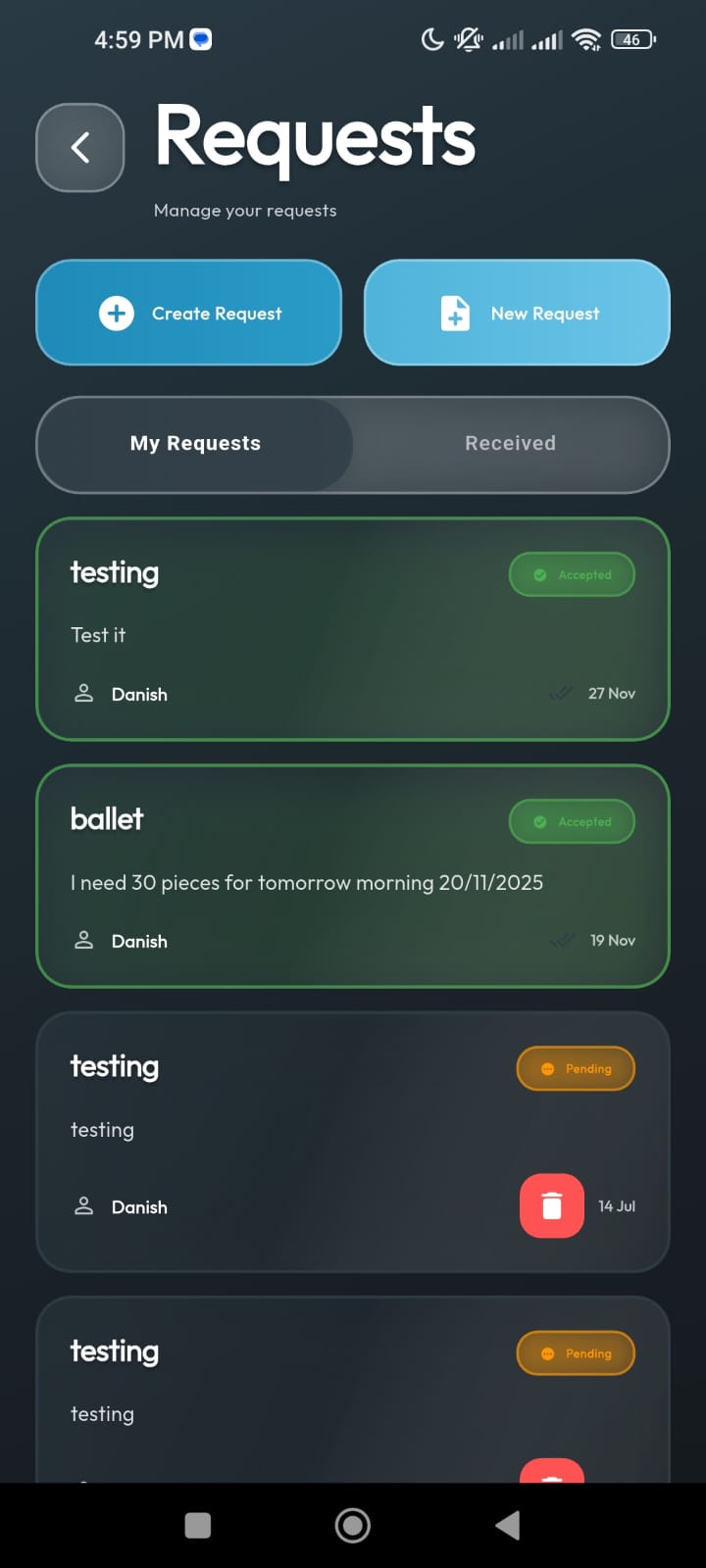 RateOp mobile app screen 16